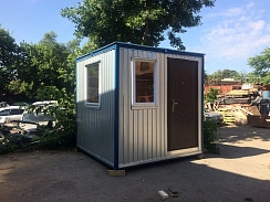 Пост охраны, кпп с тремя окнами