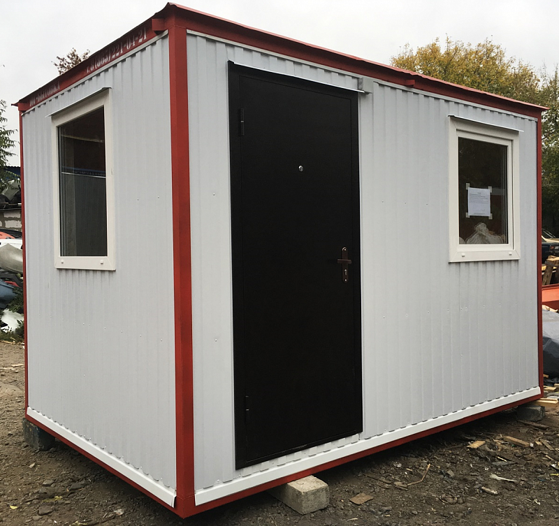 Дачный вагончик 4 метра с двумя окнами